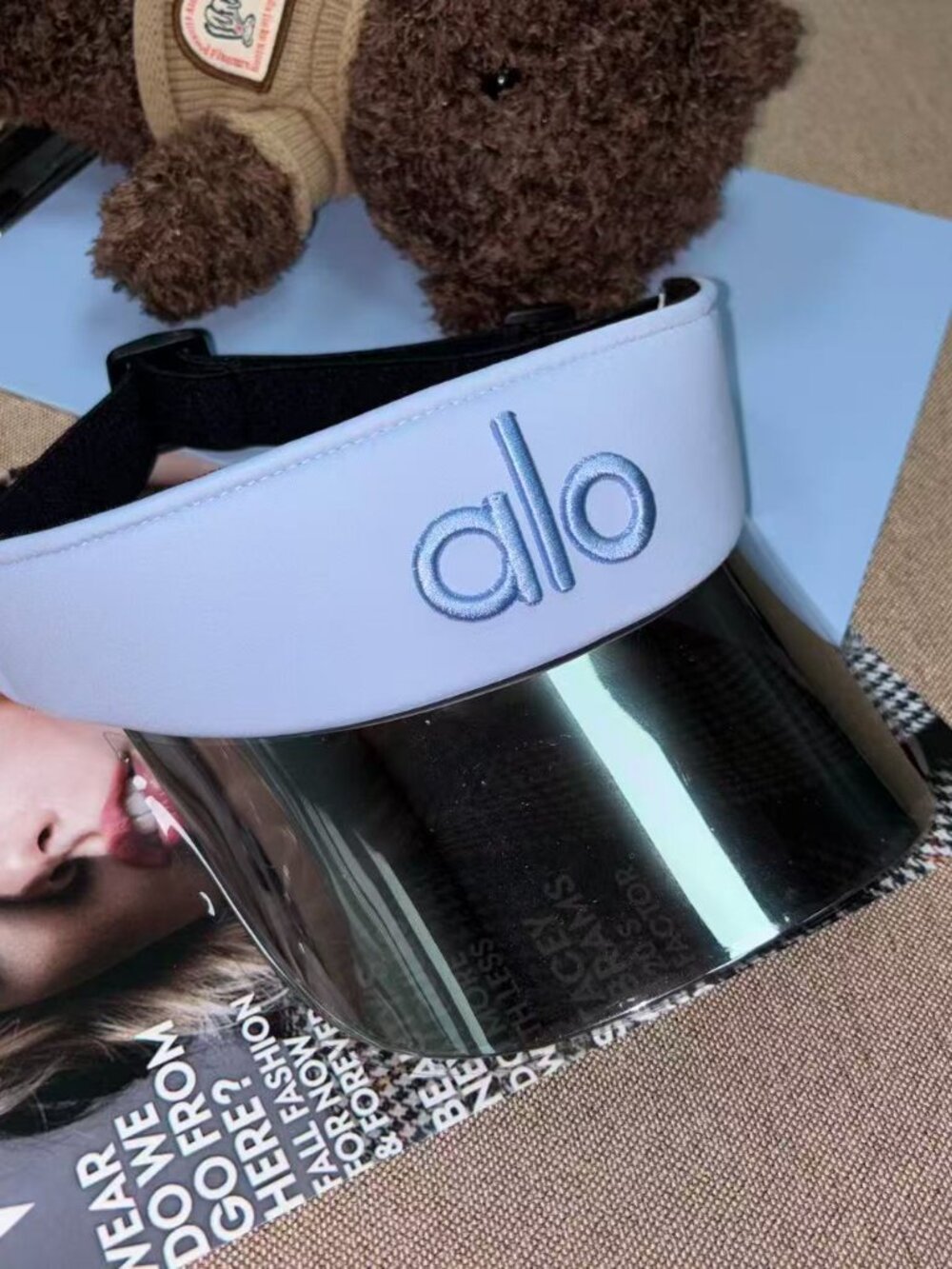 🧢Alo Airlift Solar Visor Light Blue🔹Lightweight Sports Sun Hat - Picture 1 of 4